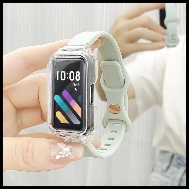 Case+Strap For Xiaomi Smart Band 9 Active Silicone Strap Tali Pengganti Xiaomi Smartband 9 Active Tr