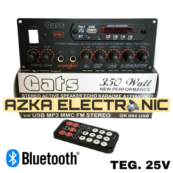 KIT POWER AMPLIFIER SPEAKER AKTIF STEREO PLUS MP3 BLUETOOTH 350W TERBARU