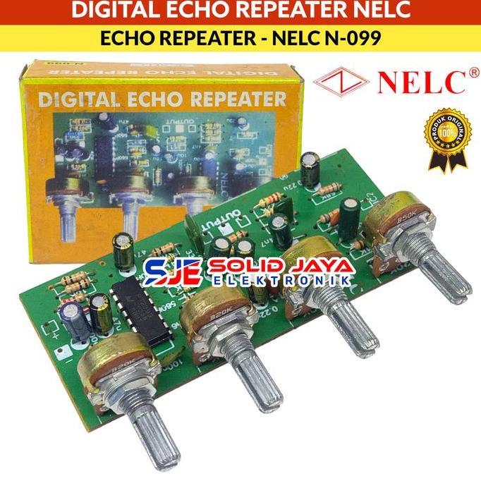 DIGITAL ECHO REPEATER NELC N-099 KARAOKE MIC MIK REPEAT ECHO 4 POTENSIO RANGKAIAN KIT ECHO DIGITAL P