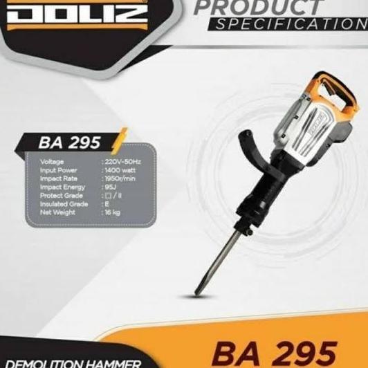 Mesin Bor Bobok Beton Jalan Doliz Ba295 Hex 30 Jack Demolition Hammer Doliz Ba 295 Mata Bobok Hex30 