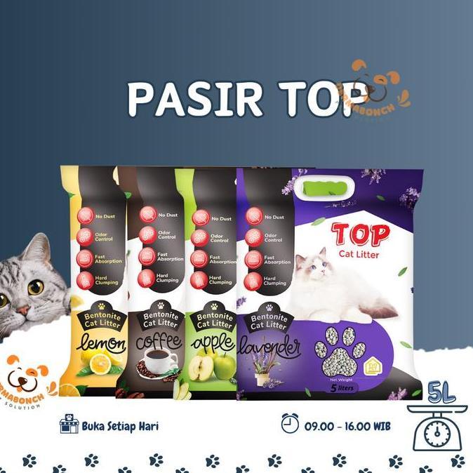 Gato - Pasir Kucing Gumpal Top 5L 5 L 5 Liter 5Liter
