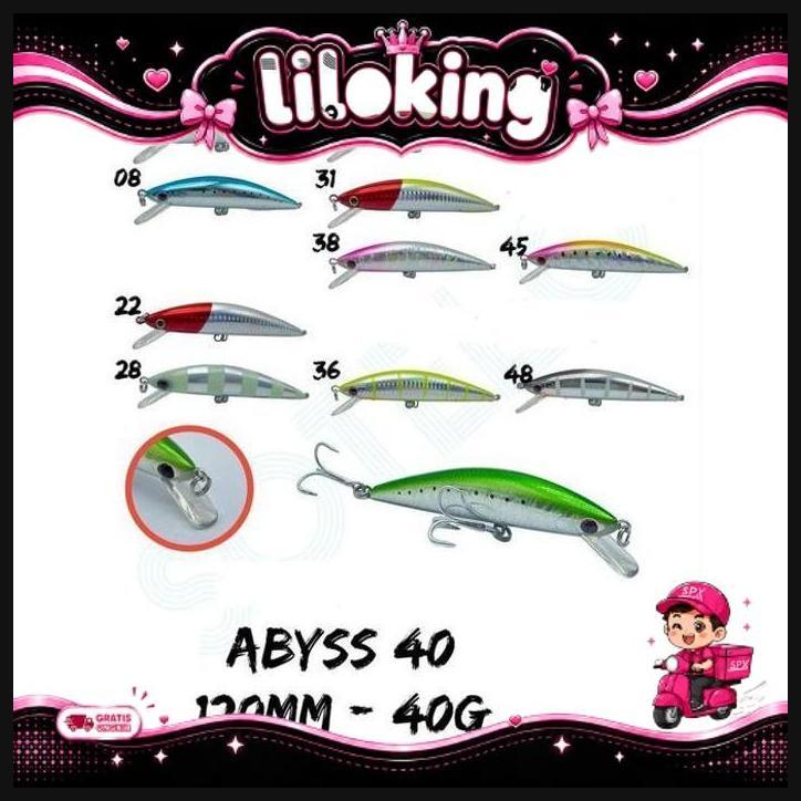 Lure Sotelo Platinum Series Abyss 40 (12Cm / 40Gram) Super Sinking New Arrival