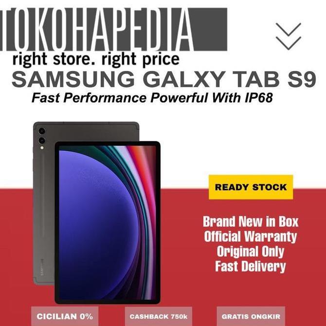 Samsung TAB S9 12GB 128GB Samsung Galaxy TAB S9 Plus 12GB 256GB Resmi