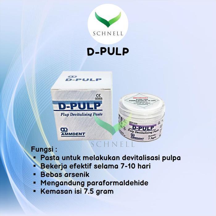 D-Pulp Devitalisasi Pulpa Pasta Devit Gigi  Endodontic Saraf Gigi