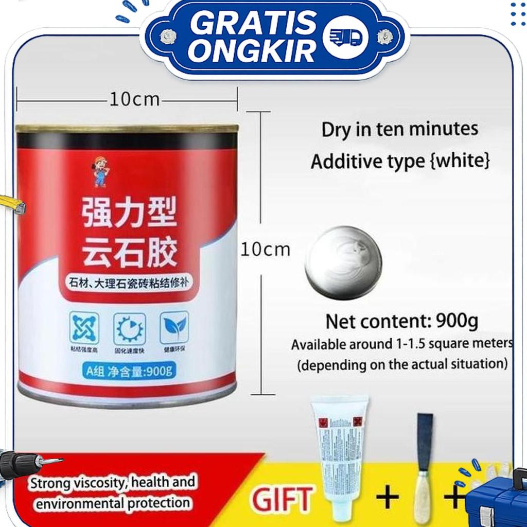 900G Lem Granit Dan Marmer Perekat Batu Alam Super Kuat Tahan Panas Cepat Kering Lem Keramik