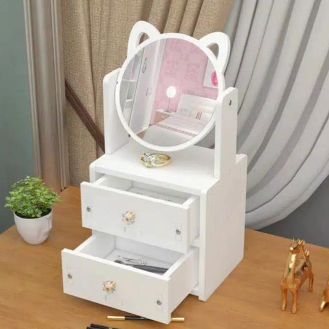 DEFAECO Tempat make up / Kaca kecantikan / Rak serbaguna