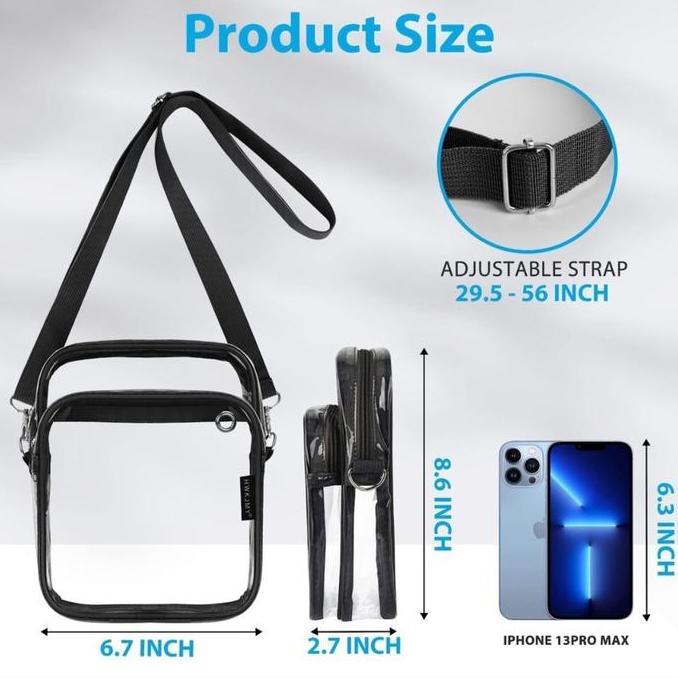 DB128 >> [ Tas Konser ] Sling Bag - Waist Bag Pria/Wanita Untuk Konser Muat HP, Dompet, Alat Make Up