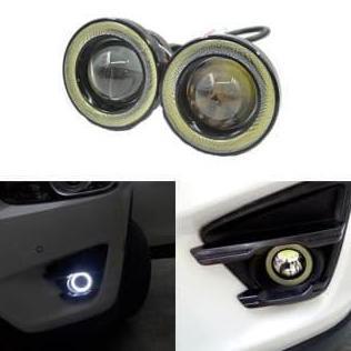 Led Foglamp / Foglight Angel Eyes 89Mm Projector Universal