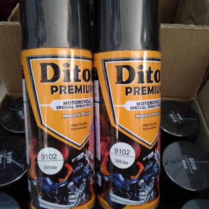 Pilok Pilox Cat Diton Premium White 9102 putih dasar putih Tahan Bensin 400cc putih glossy putih sus