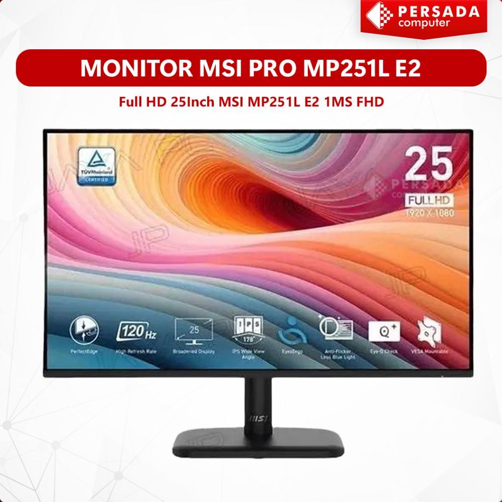 LED Monitor MSI PRO MP251L E2 25" IPS 120Hz MSI PRO MP251L 1MS FHD  E2 MSI MP251L E2