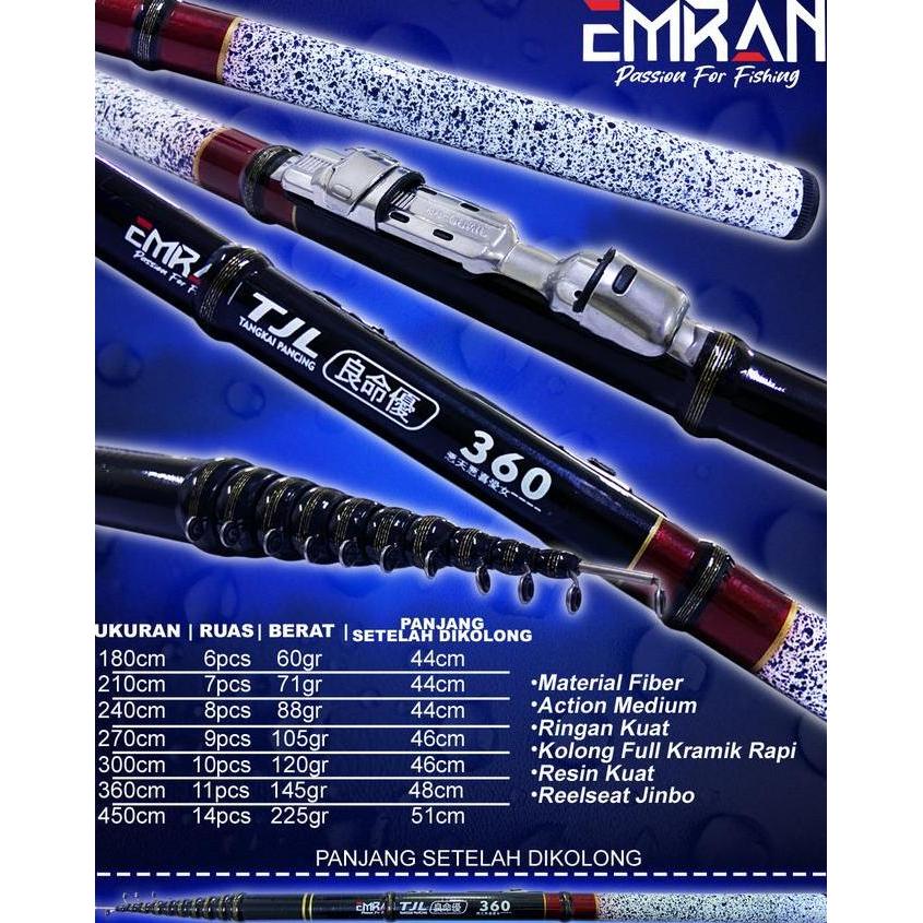 Joran Tegek Kolong Orca TJL & Emran TJL Ruas Pendek