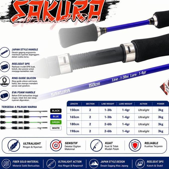 Joran Pancing Ultralight Sakura Fiber Solid