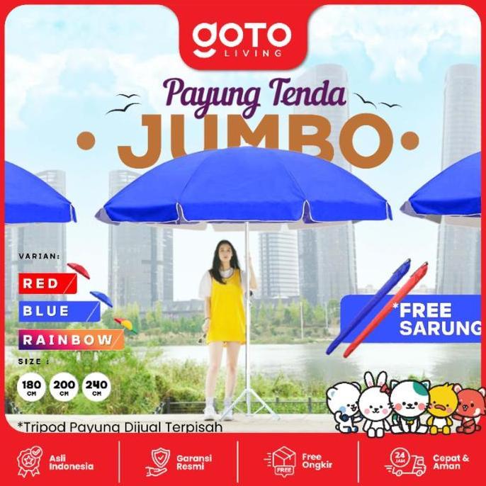 Goto [COD] Sunflow Payung Tenda Jualan Pantai Cafe Outdoor Besar Jumbo WU