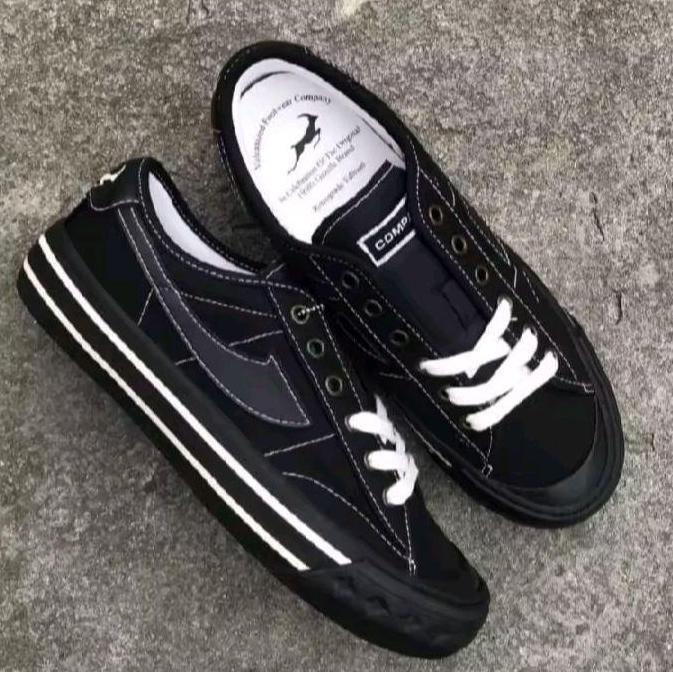 PREMIUM / TERLARIS TERBARU SEPATU COMPASS RETROGRADE DOBLE BLACK SEPATU COMPASS FULL BLACK HITAM sek