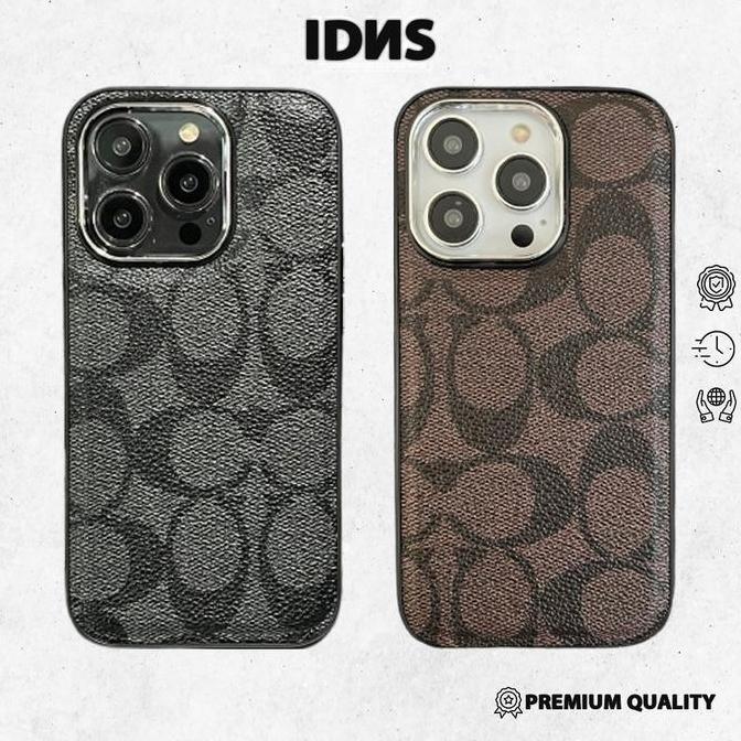Cell- Idns Hardcase Coach Case Iphone 11 12 13 Pro Max 14 Pro Max 15 Pro Max 16 Pro Max 17 Pro Max