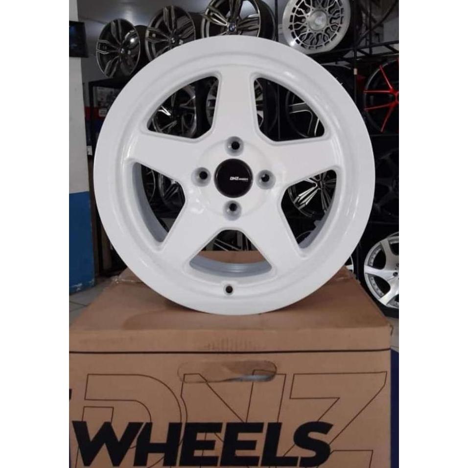 // VELG MOBIL DNZ TORMENTA RACING 15X7 4X100 ET.38 73 WHITE *
