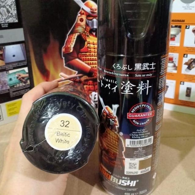 Jos- Pilox Samurai Paint Kurobushi Putih Tulang / Baltic White (32) 400Ml