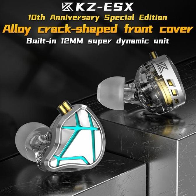 KZ ESX 10th anniversary BassHead Earphone with Mic - Garansi Resmi
