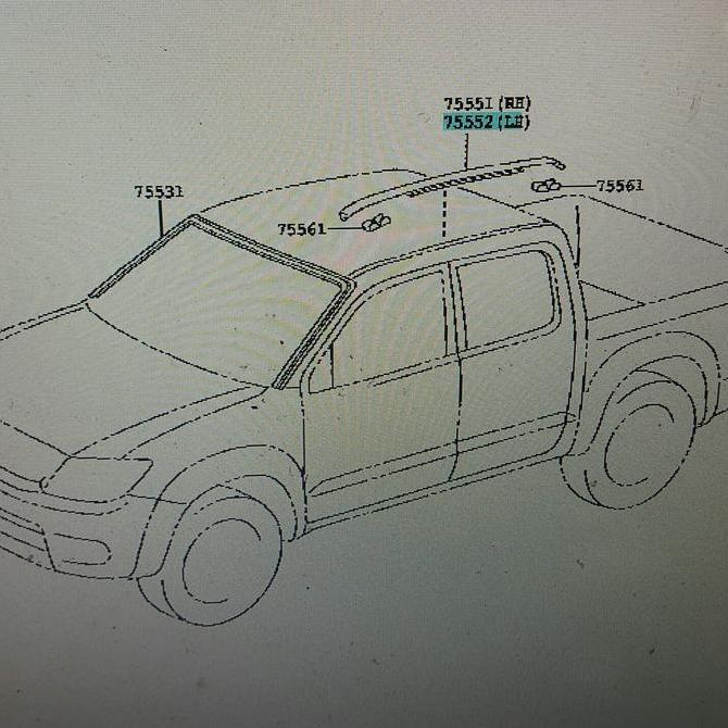 Promo Karet roof Hilux dc-Lis roof Hilux-Karet atap Hilux dc original Diskon