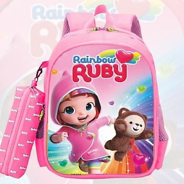 Tas Ransel Anak Sekolah Perempuan Rainbow Ruby