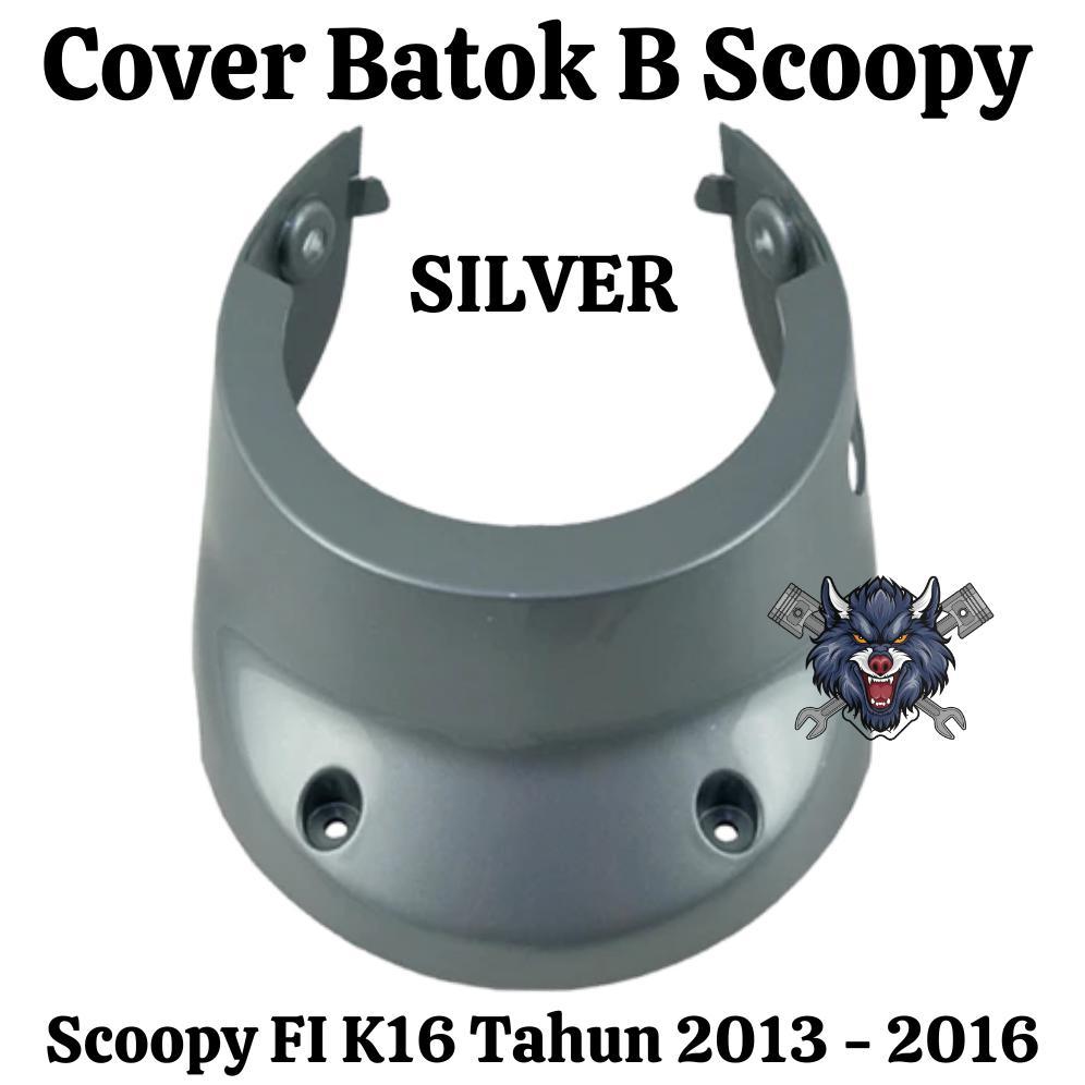 COVER BATOK BAWAH BATOK B SPEEDOMETER SCOOPY FI ESP K16 2013 2014 2015 2016 SILVER
