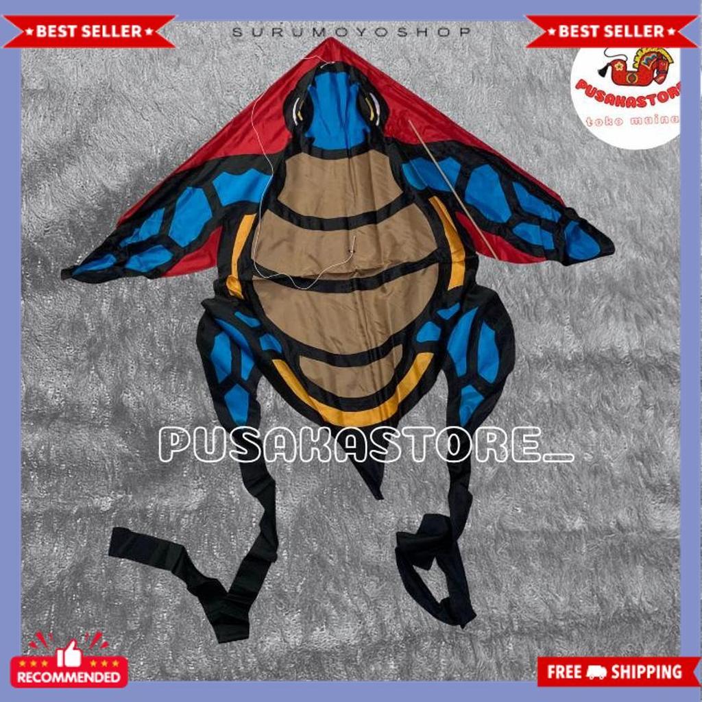 High Quality Layangan Motif Kain- Motif Burung Hantu/ Barong Bali/ Superman/ Spiderman | Layangan Pa