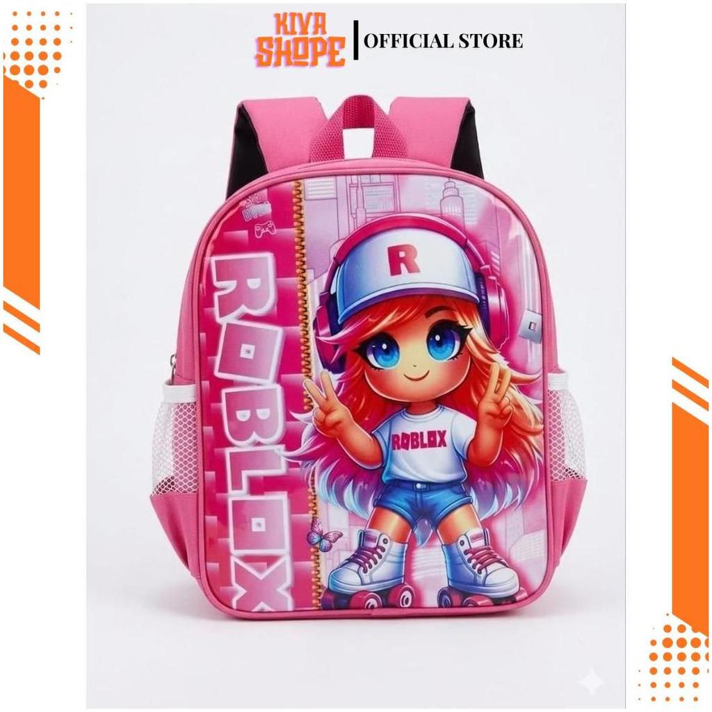 Tas Ransel Sekolah Anak Paud Karakter Roblox Printingan GD Ori