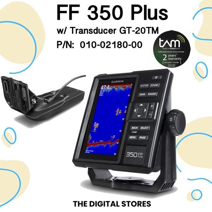 NEW Garmin FF350 Plus with GT-20TM - FishFinder with Transducer GT20 - FF 350 585