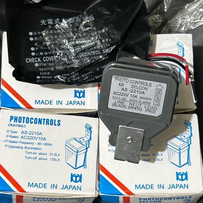 TERMURAH - PHOTOCELL SELCON AS-2210A 10A/PHOTOCONTROLS 10A AS2210A SELCON