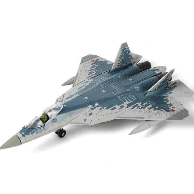 SHWARASA SU-57 1:72 Russia Mainan Pesawat Tempur Model Kit Pesawat Tempur