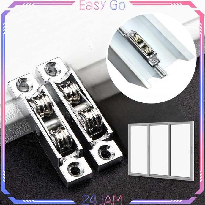 QYUISHOP Roda Lemari Sliding Serbaguna Roda Pintu Lemari Geser Sliding Roda Sliding Door Roda Lemari