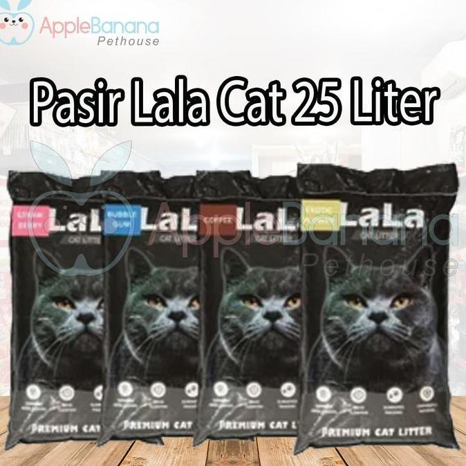 Pasir Kucing LALA 25 Liter - Lala Cat Litter 25 L Pasir Gumpal Wangi