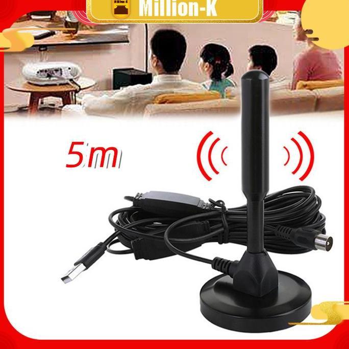 MEZIKUSA 5M Portable HD TV Antenna / Digital Antena TV /  Indoor Outdoor TV Antenna