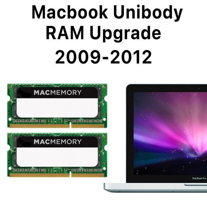 RAM Macbook Pro Unibody 2009 2010 2011 2012 4 8 dan 16 GB