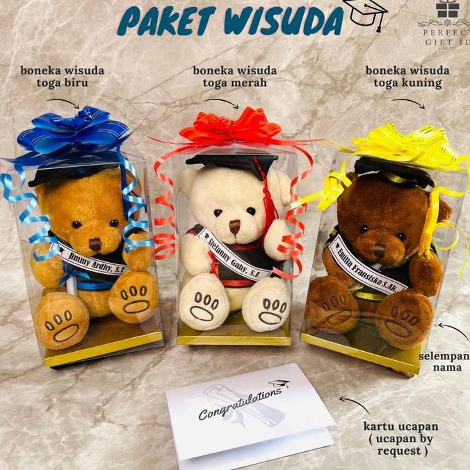 TERLARIS Boneka Wisuda / Boneka Wisuda Beruang / Hadiah Wisuda / Hadiah Graduation