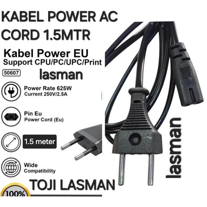 KABEL AC POWER CORD PRINTER CPU PC UPC RADIO TAPE SPEAKER PORTABEL PORTABLE COLOKAN CABLE CHARGER CA