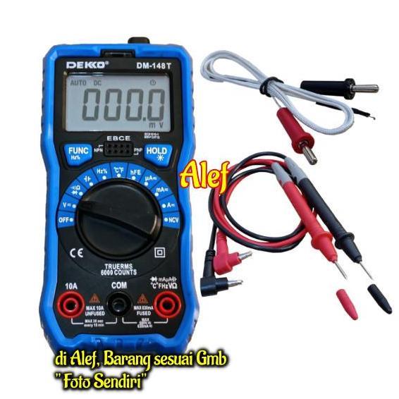 Avometer Digital Dekko Dm 148 Avo Meter Dm148 Auto Multitester Dm 148T Terbaru 