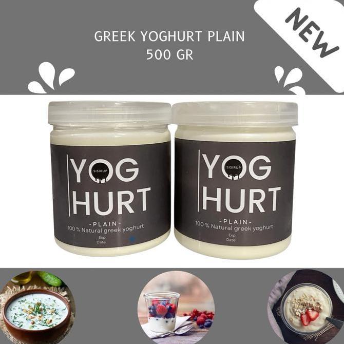 Leite - Greek Yoghurt Plain 500 Gr / Homemade Greek Yoghurt Sisirup