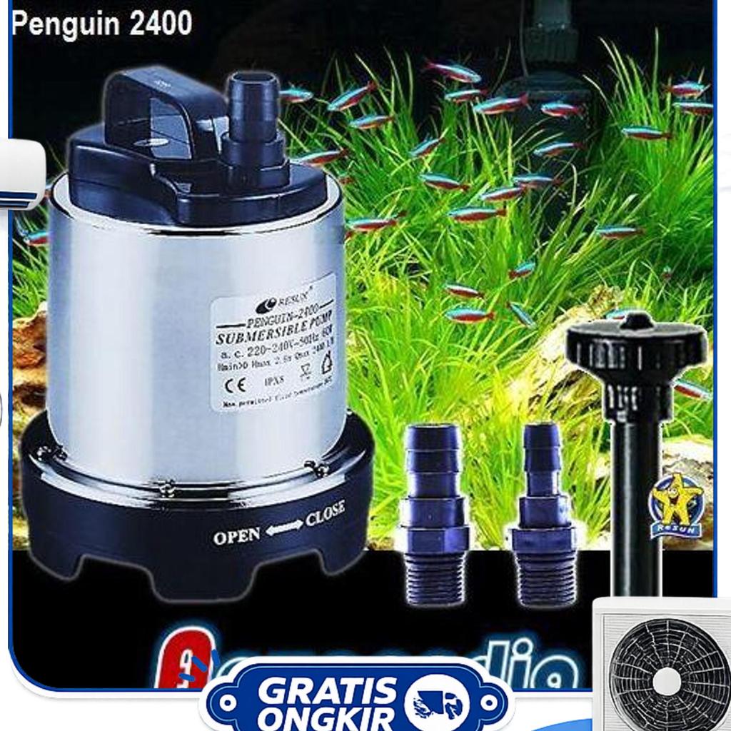 Resun Penguin2400 Penguin3200 Penguin4500 Penguin8500 Pompa Air Stainless Aquarium/Kolam