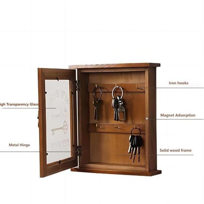 Tempat Penyimpanan Kunci Kayu Box Tempat Kunci Kunci Box Kunci Key Box JS