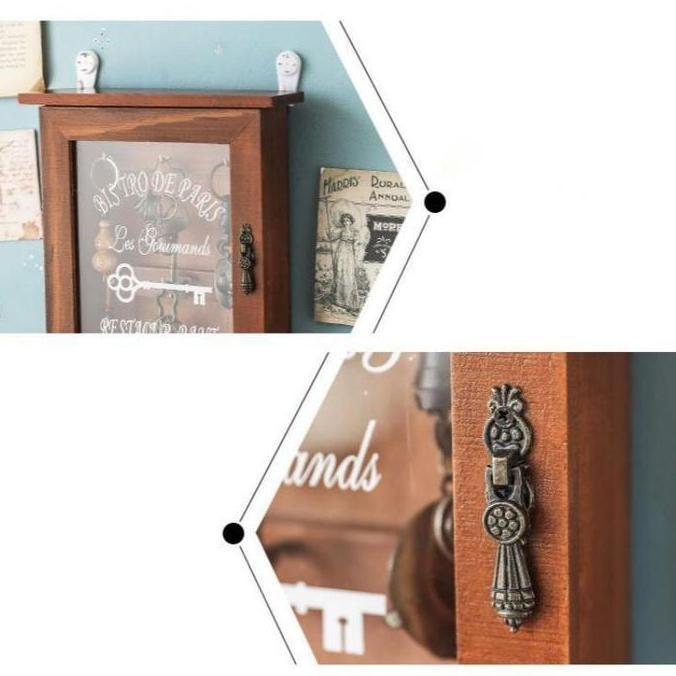 Box Penyimpanan Kunci Box Kayu Tempat Penyimpanan Kunci Key Box Dinding Box Tempat Kunci Dinding JS