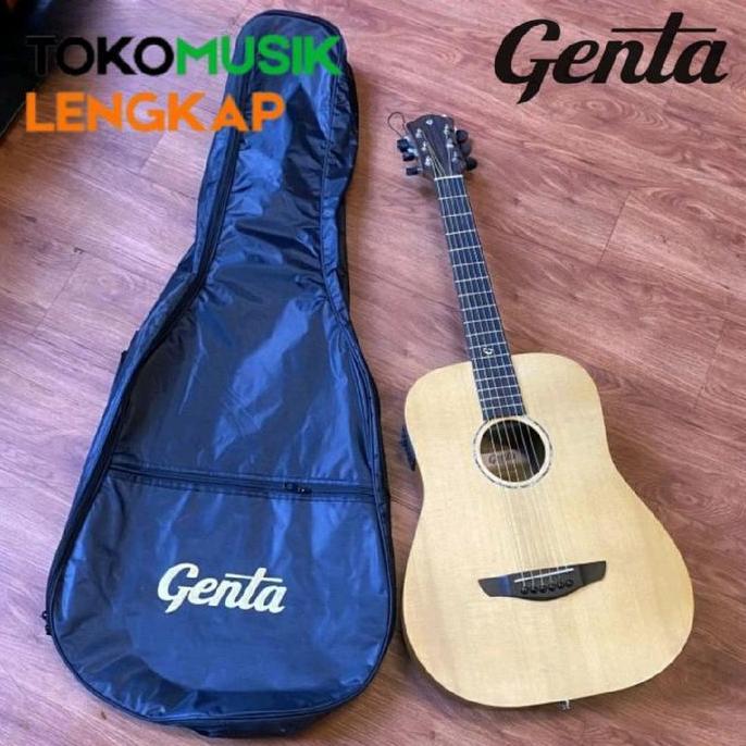 Ready Gitar Akustik Elektrik GENTA TD 420 E + Tas Original Non Cod