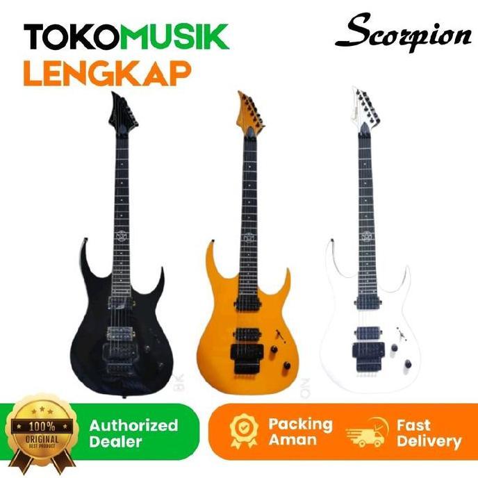 Ready Guitar Electric Scorpion SE600 Gitar Scorpion SE 600 Non Cod