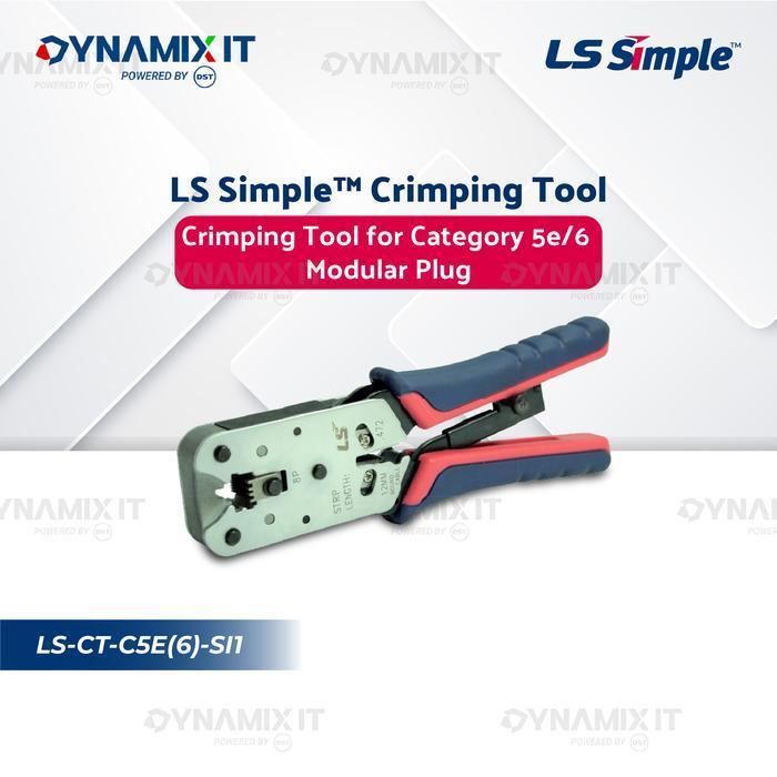 BEST SELLER - LS Crimping Tool Cat.6 & Cat.5 | LS-CT-UC5E(6)-SI1 | Tang Krimping