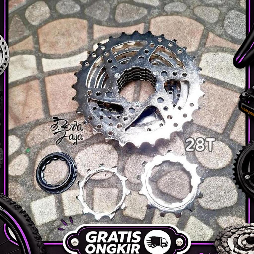28T Sprocket Oxo 7 Speed 7Sp Cassette 11-28T