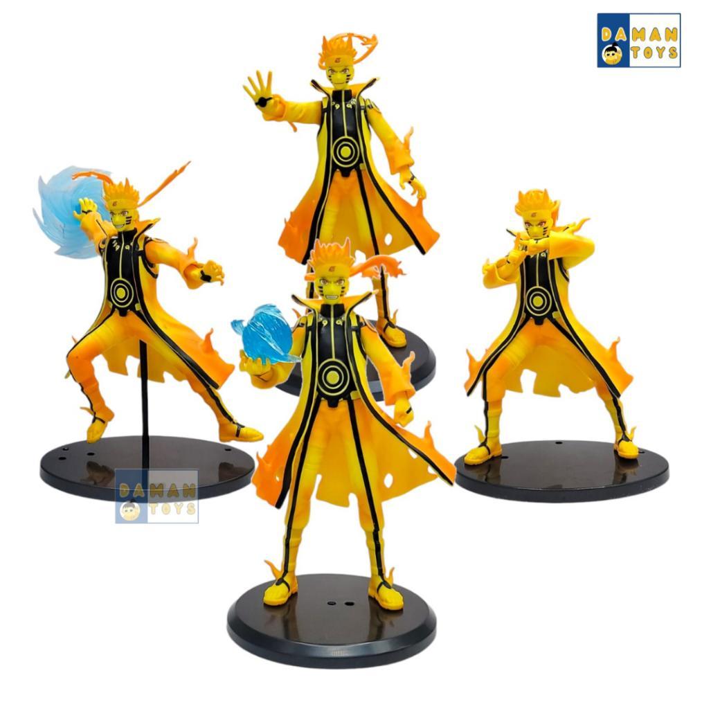 Action Figure Naruto Kyubi Biju Mode Rasengan Six Pats Rikudo