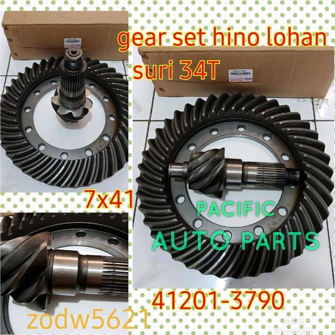 GEAR SET GI GARDAN BELAKANG 7x41 SURI 34T HINO LOHAN