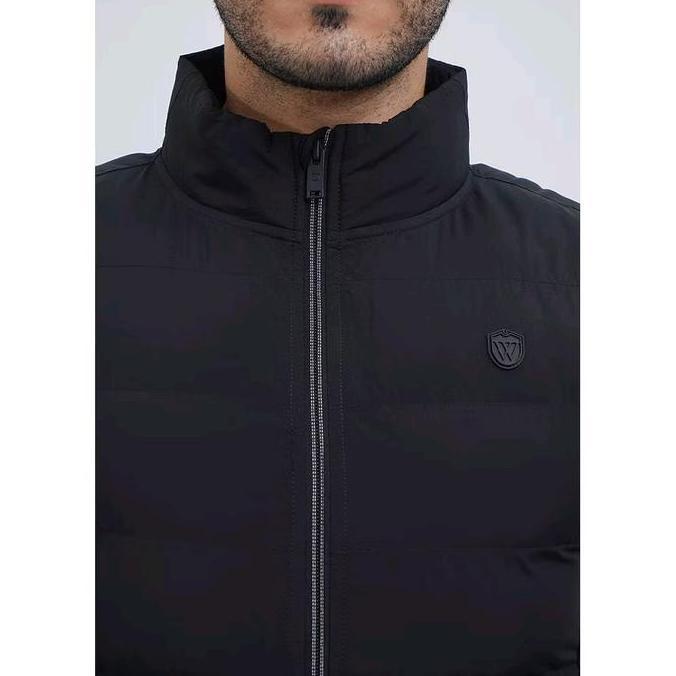 WOOD Jaket Rompi Pria Outdoor Vest New Arrival Orinal warna Black
