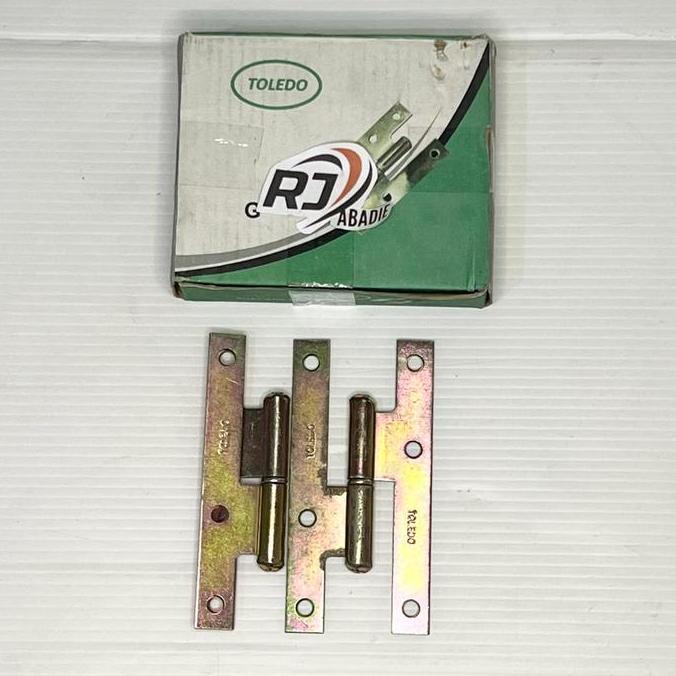 [12Set] Engsel H Ucp Toledo 80X50 110X55 140X60 Mm Tebal Pintu Jendela Copot Cabut Lepas Kiri Kanan