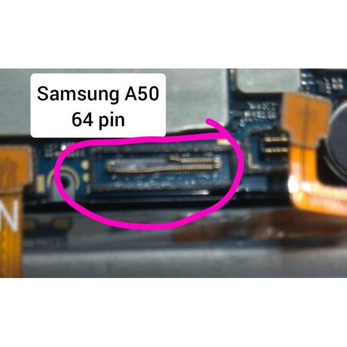 Acc- Socket Konektor Samsung A50 64 Pin Di Mesin